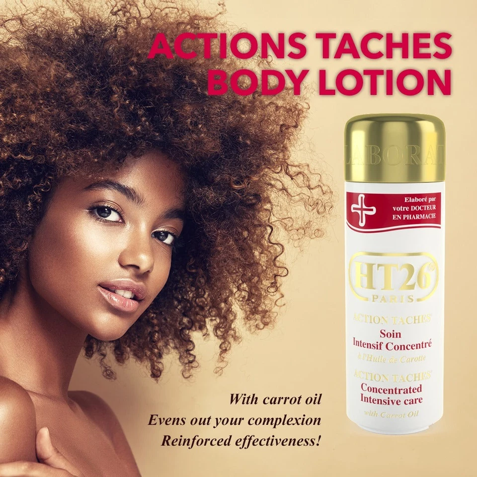 HT26 Anti-Blemishes Body Lotion / Lait action taches à l'huile de carotte 500mL - Image 2 of 4