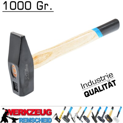 Profi Schlosserhammer Werkstatt Vorschlag Stahl Hammer Eschen Holz Stiel 1000 g