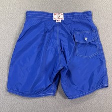 VTG Birdwell Beach Britches Board Shorts Mens 30 Blue Swim Trunks Made in USA