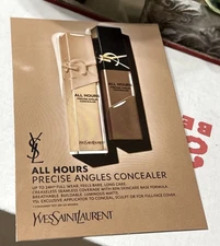 YSL Yves Saint Laurent ALL HOURS CONCEALER All Angles 6-Shade Sample Card N1