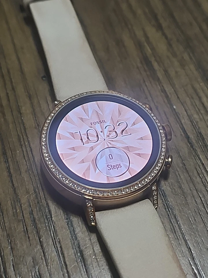 Fossil FTW6015P Gen 4 Digital Smartwatch Q Venture HR Blush Leather - Image 4 of 4