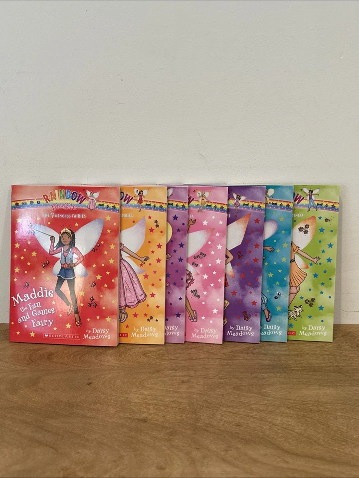 The Princess Fairies 1-7 Set 1 2 3 4 5 6 7 Rainbow Magic lot Daisy Meadows - Image 4 of 4
