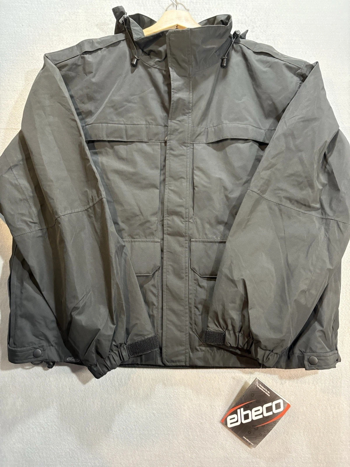 Elbeco Shield Duty Officer Jacket Black XL Lined Hooded SH3200 RN25214 Full Zip