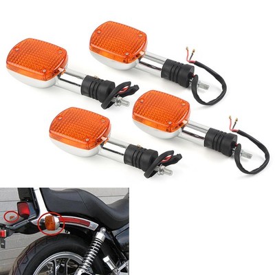 4pcs Turn Signal Lights Indicator Lamps Amber For HONDA Magna Rebel CMX 250 450