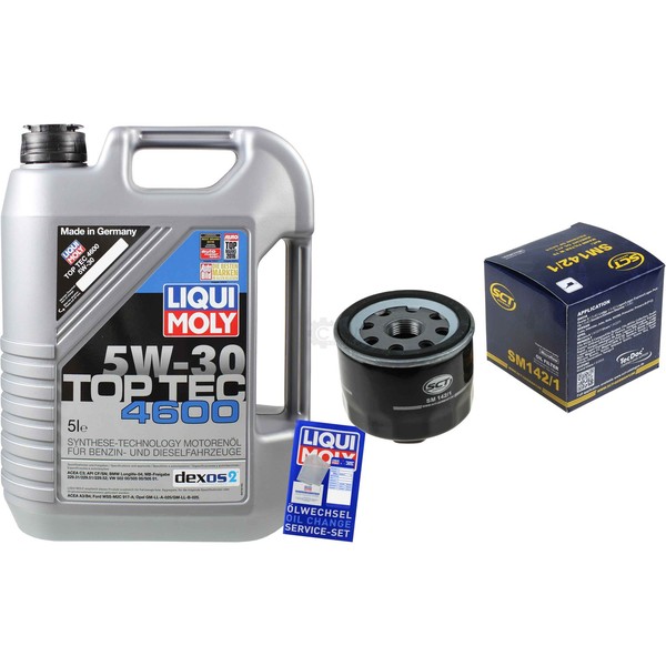 Inspektionskit Filter Liqui Moly ÖL 5L 5W-30 FüR Nissan Note E11 NE11 1.5 Dci-image