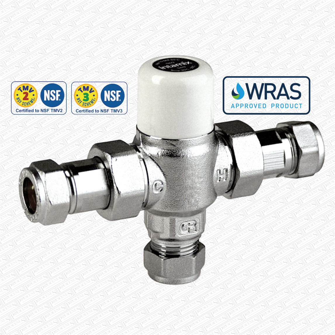 Intamix 15mm Thermostatic Mixing Valve TMV2 & TMV3 Certified WRAS Approved