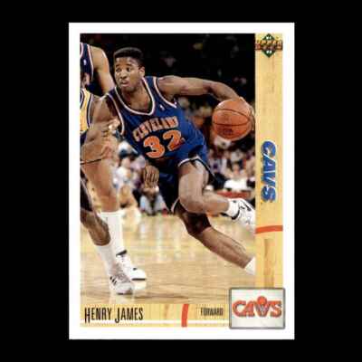 Henry James 1991-92 Upper Deck Rookie Cleveland Cavaliers #369