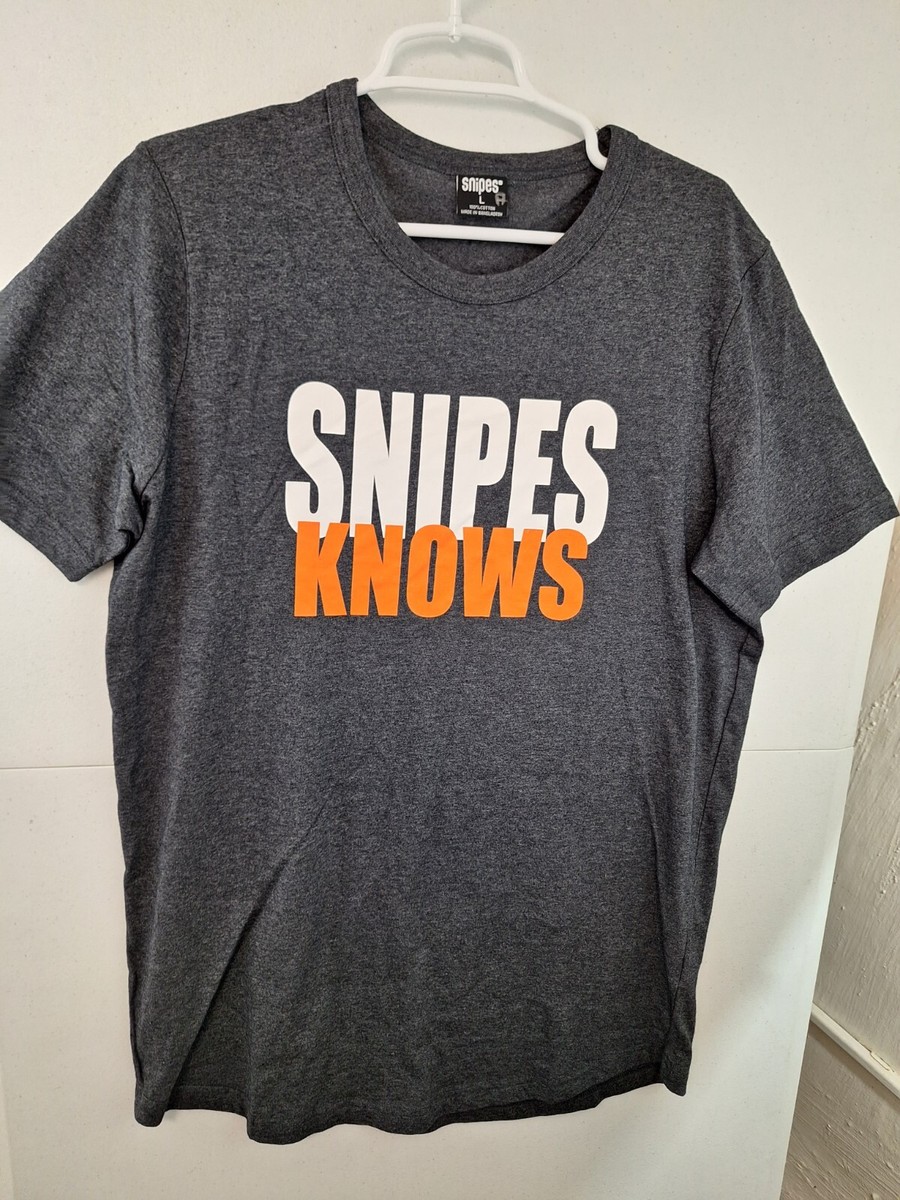 Snipes Knows Adult large Charcoal Gray Short Sleeve T-Shirt Unworn