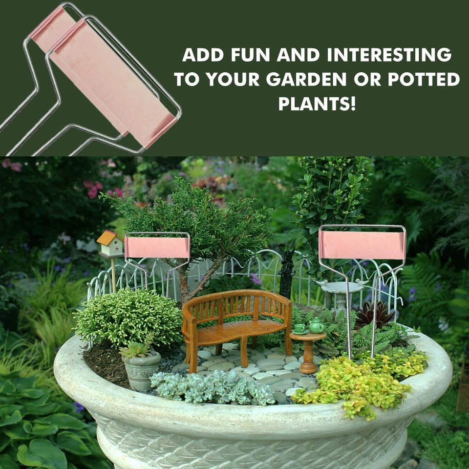 40P cs Plant Labels Copper Markers T-Type Garden Metal Plant Nursery Tags - image 2 of 4