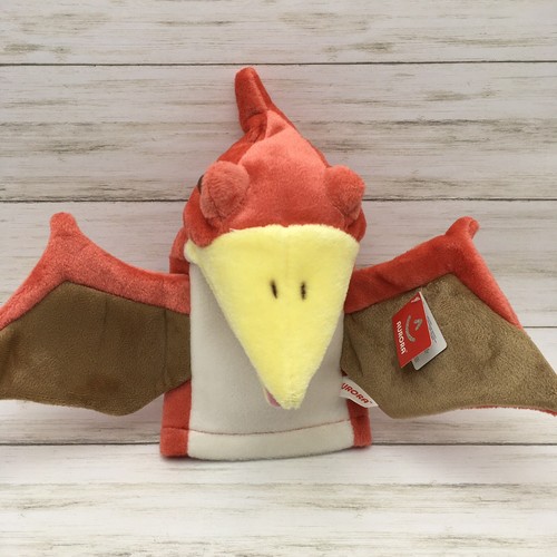 Aurora Pterodactyl Plush Hand Puppet Winged Dinosaur Soft Toy Play 10" Gift Tag - Picture 2 of 6