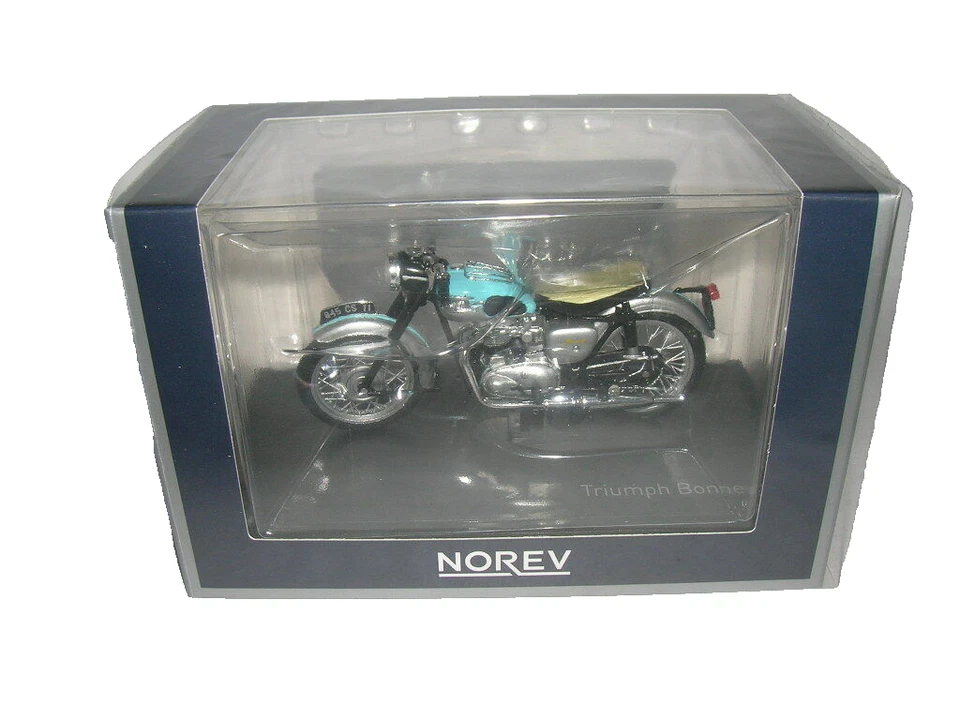 Norev Triumph Bonneville blau hellblau/silber Modell 1959, 1:18 Artikel 182040 - Bild 2 von 4