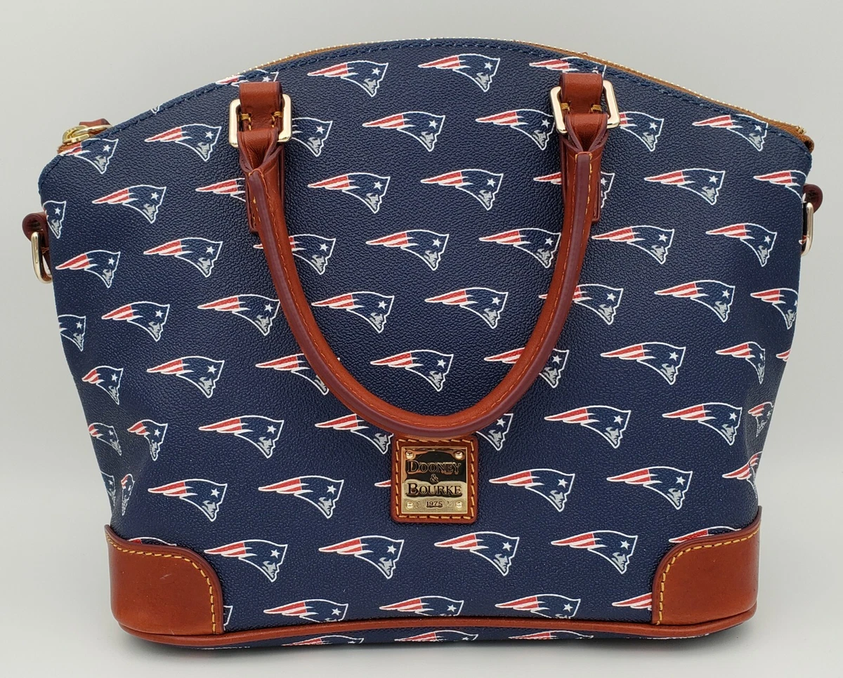 Dooney Bourke New England Patriots Logo Charli Satchel NWT Go Pats