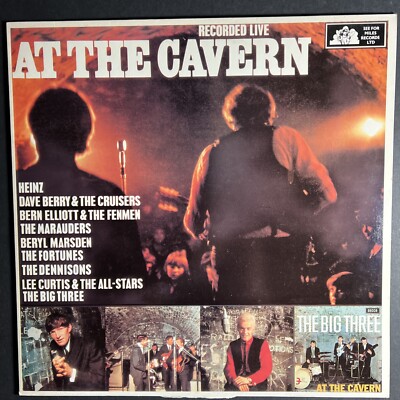 THE BIG THREE & Various Artists At The Cavern -  IMPORT NM VINYL LP Berry Heinze