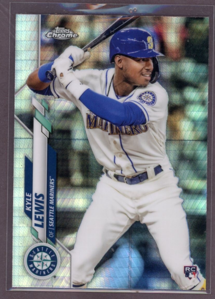 2020 Topps Chrome PRISM Parallel Kyle Lewis RC Seattle Mariners