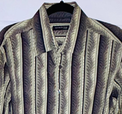 Kenneth Cole New York - Executive Dress Shirt - Cooled Lavender/Cream/Black - XL