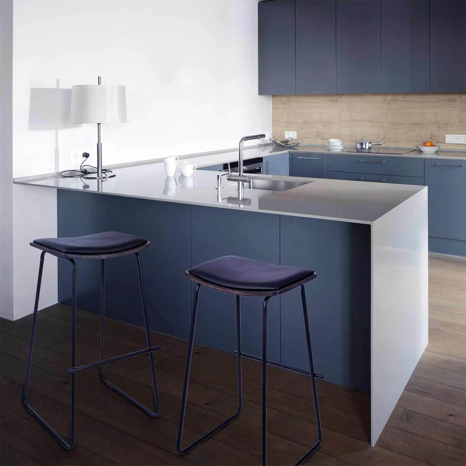 #LAZE Barstuhl Industrie Design Metall Holz Barhocker Bistrohocker Stuhl Hocker - Bild 4 von 4