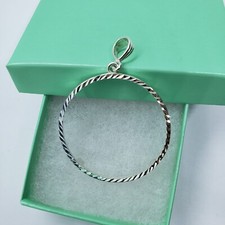 Sterling Silver 1 Onza Plata Libertad 36 mm Coins Bezel Prong Back Diamond Cut