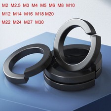 Grade 8 Carbon Steel Square Section Spring Washers M2 M3 M4 M5-M30 Black Metric