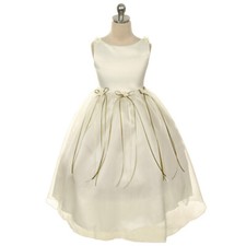 IVORY Size 10 Flower Girl Dress Birthday Recital Bridesmaid Formal Party