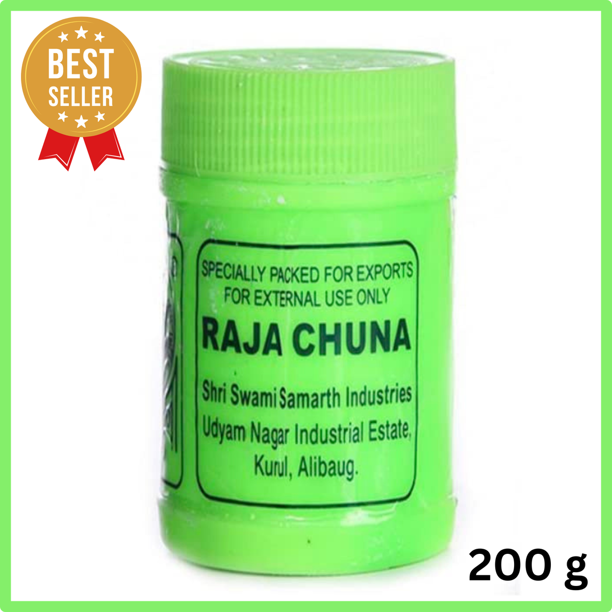 Raja Chuna Edible Lime 200g Calcium Hydroxide For Paan supari Good Quality 