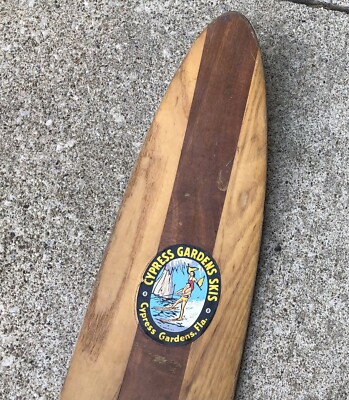 RARE Cypress Gardens Alfredo Mendoza Signature Slalom Water Ski