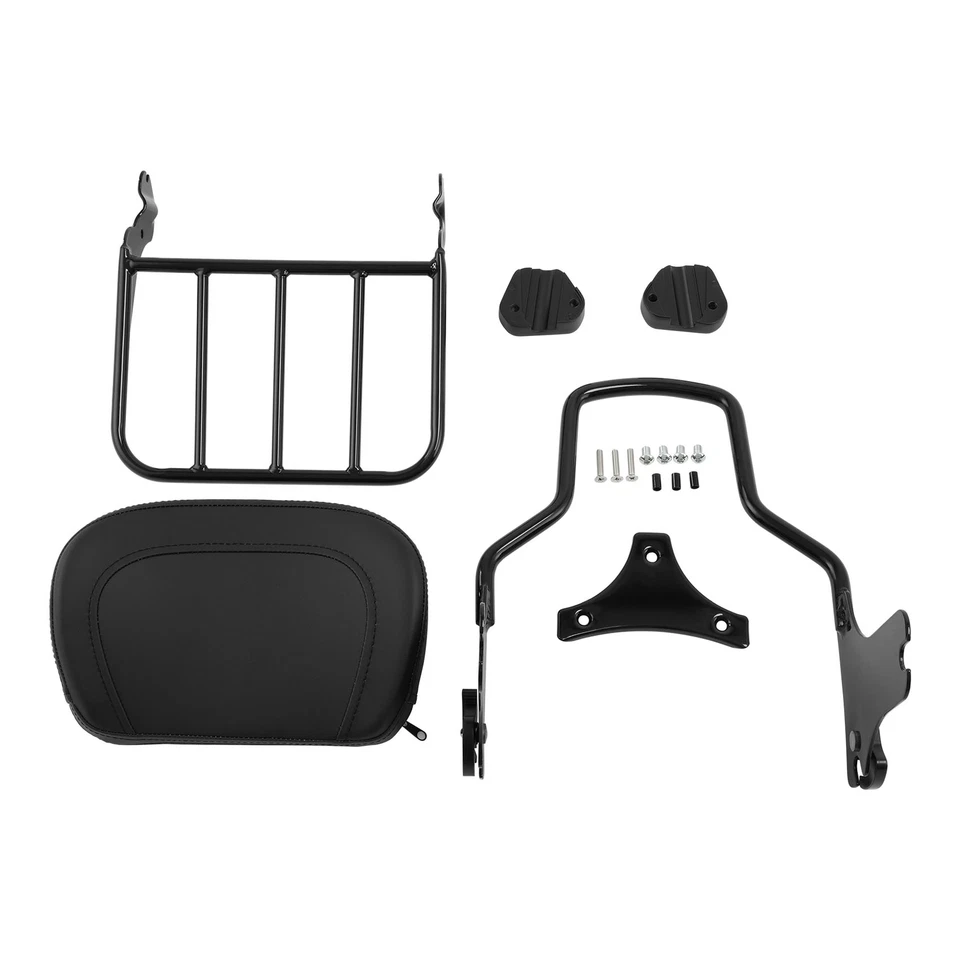 Respaldo desmontable barra Sissy con portaequipajes para Harley Davidson Touring 97-08 Foto 2 de 4