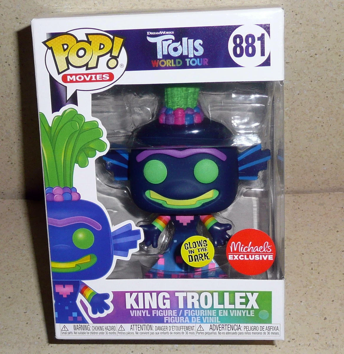 Funko Pop! Filme Trolls World Tour King Trollex 881 Colecionavel