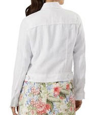 Jacket  Women Tanjay White Jacket Size 16 Button From Closure From Pockets
