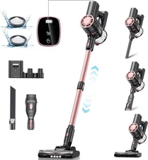 V8PRO Cordless Stick Vacuum 25Kpa 6-in-1 Self-Standing for Carpet & Floors