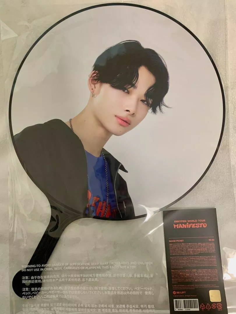 ENHYPEN Niki World Tour MANIFESTO Official Goods Uchiwa Fan K Pop Music  Item New