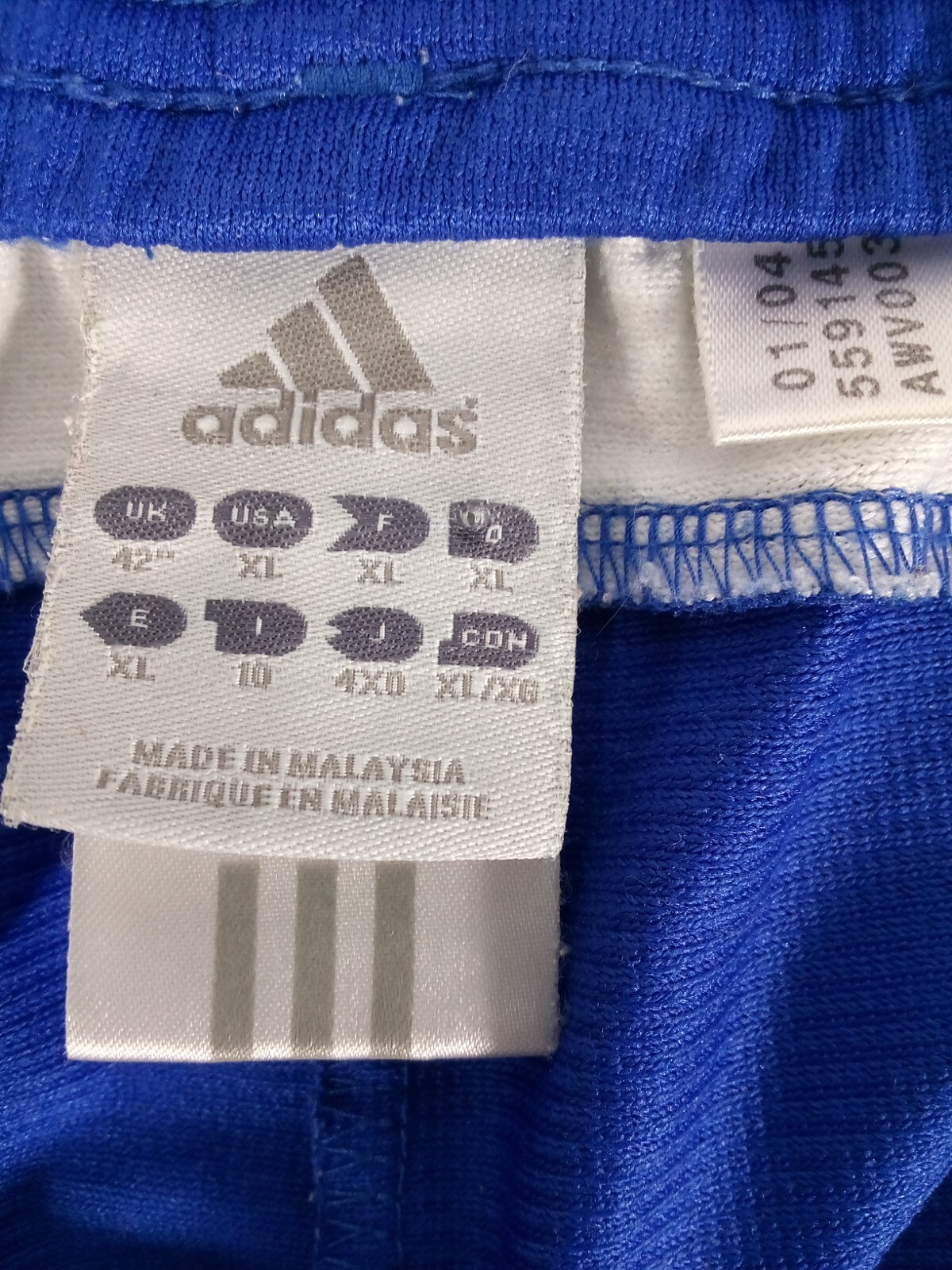 Adidas Climalite Athletic Basketball Gym Shorts Blue Men's XL 3642"W x