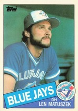 Len Matuszek Topps Tiffany Traded 1985 Baseball Card #80T