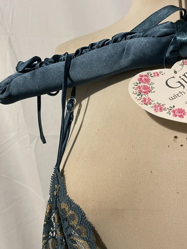 De Colección Inner Most SEARS SEDOSO Camisón Verde azulado Encaje Lencería FLORAL NUEVO - Imagen 8 de 13