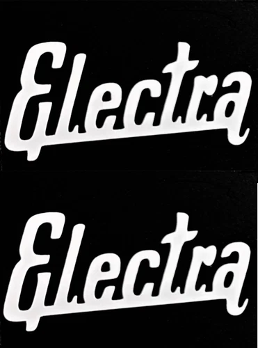 Electra Guitar Headstock Decal, Die-Cut VINYL, 6 COLORS, OEM Size, LP Style