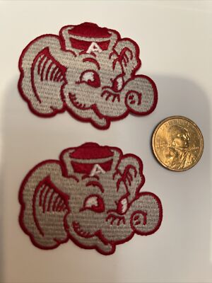 Alabama Crimson Tide Vintage Style Embroidered Iron-On Patch - 2.5" X 2" - Made In USA