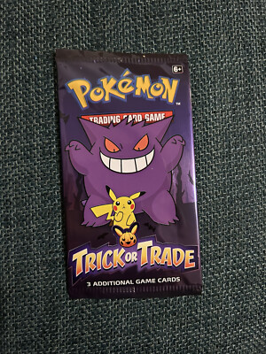 Pokemon Trick Or Trade Booster Pack Halloween 3 Card Pack