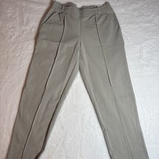Mondetta pintuck straight leg pant beige size L