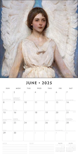 Angels 2025 Square Wall Calendar