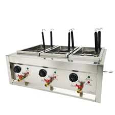 220V Commercial Pasta Cooker 6 Holes Commercial Noodle Pasta Cooker Electric Noo