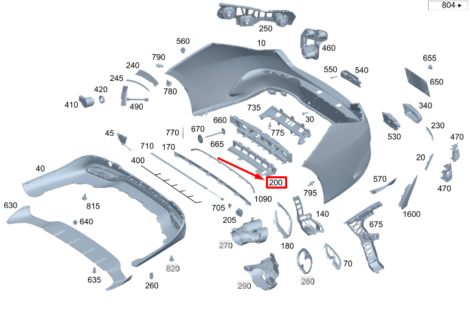 Neu MERCEDES-BENZ CLA C118 Heckstoßstangenhalter A1188850601 Original