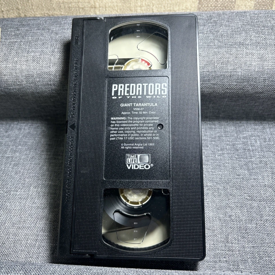 Predators of the Wild Giant Tarantula Vintage VHS 1993 Time Life Video Spiders - Image 3 of 4