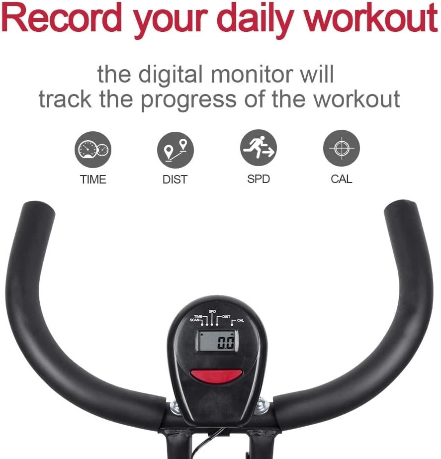 Indoor Exercise Bike Stationary Bicycle Cardio Workout Indoor Cycling  Fitness - Image 2 of 4