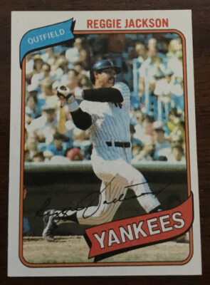 1980 TOPPS #600 REGGIE JACKSON  Mr October  New York YANKEES HOF