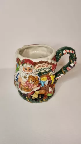 Santa mugs Fitz and Floyd