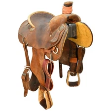 Used 15" NRS Pro Series Team Roping Saddle Code: U15NRSPROTRRO