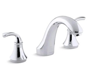 Kohler Forté Sculpted Deck Mount Bath Faucet Trim Polished Chrome (T10278 4 CP)
