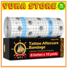 Tattoo Aftercare Bandage, 8x 10 Yard, Tattoo Waterproof Bandage, Second Skin Ta