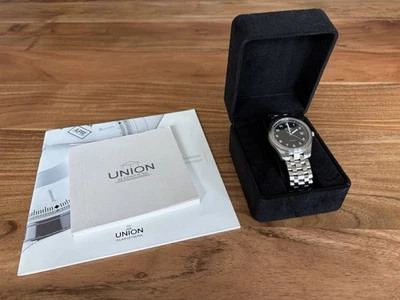 Union Glashütte Klassik Uhr Automatik Stahl Manufakturwerk 26-11 Top Zustand - Bild 1 von 4