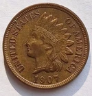 1907 Indian Head Cent Ch AU, Better Grade Penny 1C coin