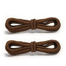 Brown Heavy Duty Thick Replacement Round Rope Boot Sneakers Shoe Laces Hiking